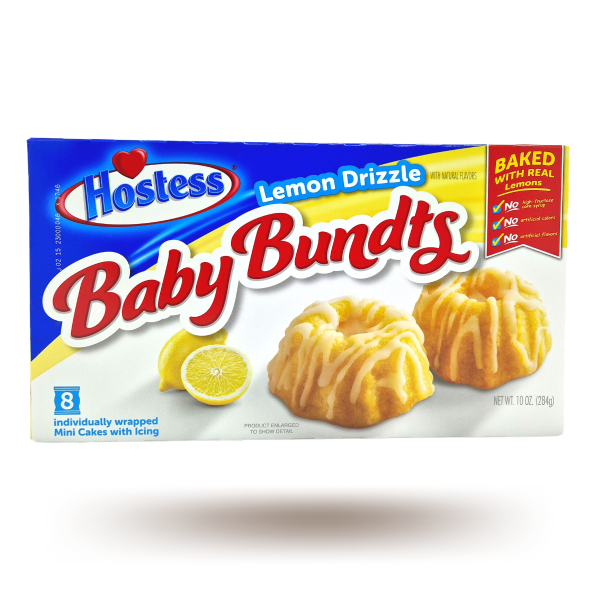 Hostess Baby Bundts Lemon Drizzle 284g MHD 20.07.25