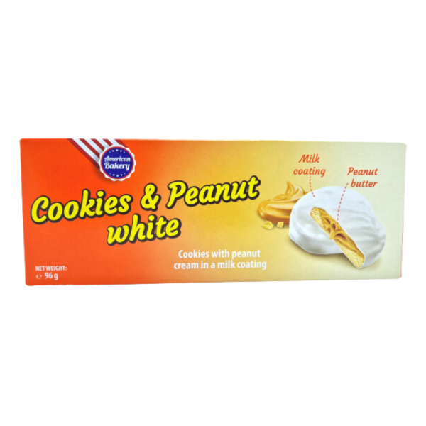 American Bakery Cookies & Peanut White 96g