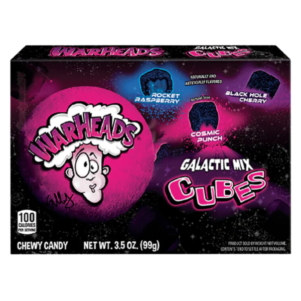 Warheads Galactic Cubes Theatre Box 99g MHD 09/2025