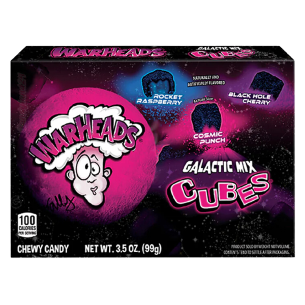 Warheads Galactic Cubes Theatre Box 99g