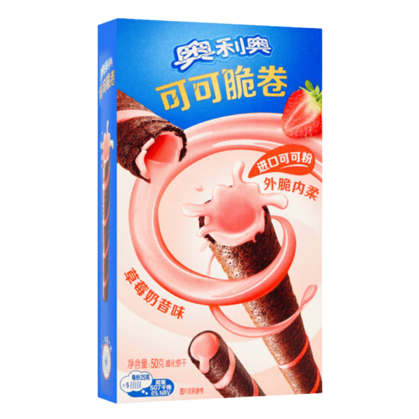 Oreo Cocoa Crisp Roll Strawberry China AKTION MHD 18.05.24 50g