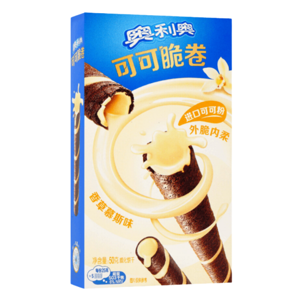 Oreo Cocoa Crisp Roll Vanilla China MHD 26.04.24 50g