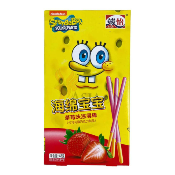 SpongeBob SquarePants Coated Stick Strawberry Asia 48g