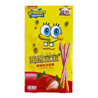 SpongeBob SquarePants Coated Stick Strawberry Asia 48g...