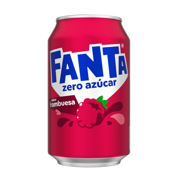 Fanta Frambuesa Zero Sugar Portugal 330ml 31/03/26