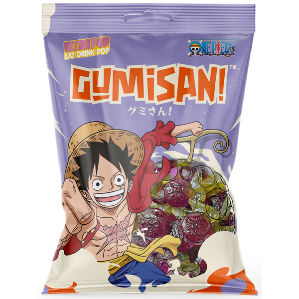 ???? Gumisan Gummy candies - Luffy: Grape fruit flavour 180g (100% off)