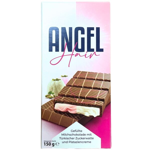 Schokolade gefüllt mit Pismaniye und Pistaziencreme&nbsp;150&nbsp;g MHD 21/03/26