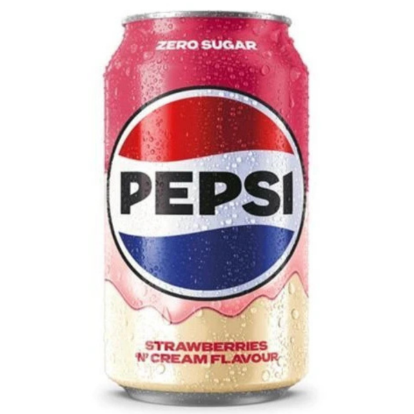 Pepsi Strawberry & Cream 330ml - MHD 31.08.2026