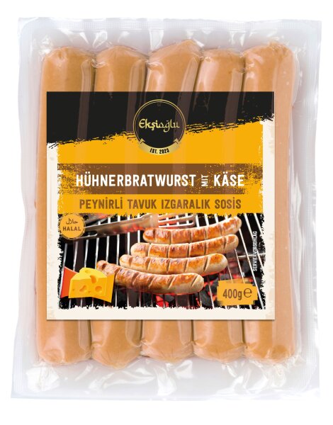 Eksioglul Sosis - H&uuml;hnerbratwurst K&auml;se 400g