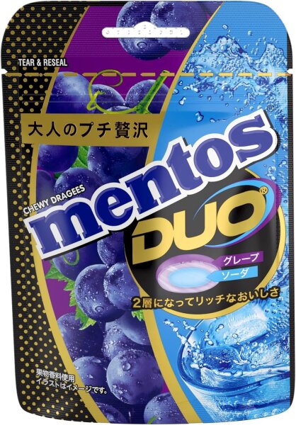 Mentos DUO Soft Candy - Grape & Soda 45g - MHD 31.12.2026