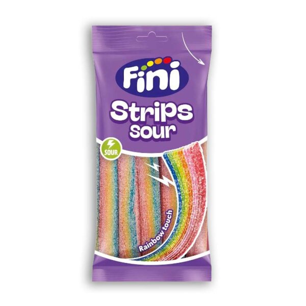 Fini Strips Sour Rainbow Halal 75g