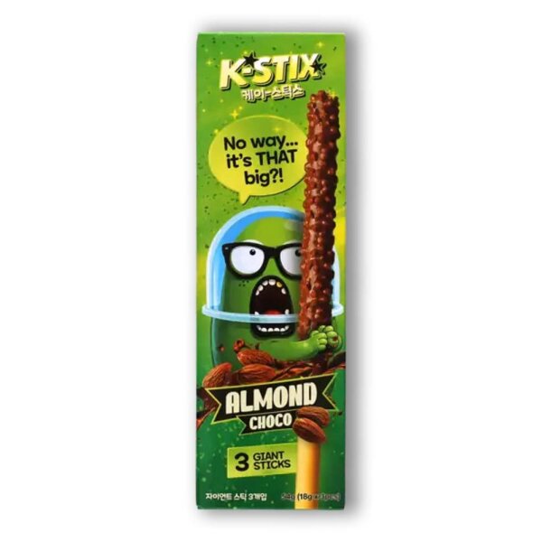 K-STIX Almond Choco 3x18g